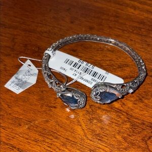 Open Cuff Bracelet with Swarovski Crystal